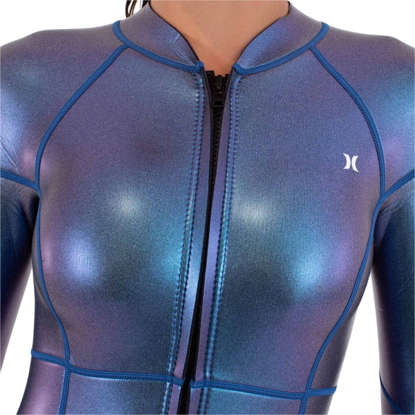 2026 Hurley Womens Air Skin 2/2mm Front Zip Springsuit WSS0013252 - Siren Skin